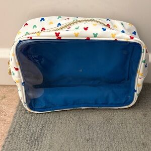 Stoney Clover Mickey Mouse Patterned Clear Pouch